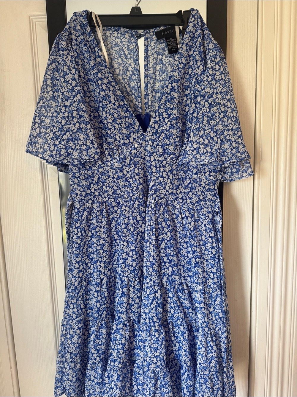 B. Darlin Blue and White Floral Dress